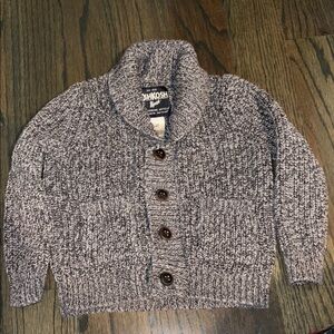 OshKosh B'gosh Gray Knit Cardigan 2T boys
